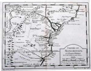 Antique map, Bellin, Empire Du Monomotapa et etats voisins - Picture 1 of 1