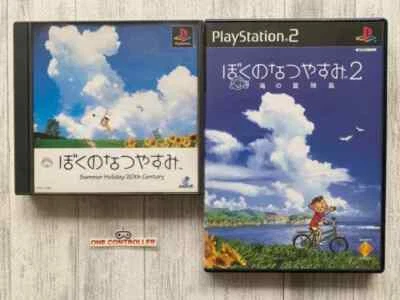 SONY PS 1 & 2 Boku no Natsuyasumi Summer Holiday 20th Century & 2 Set from Japan - Image 1 of 4