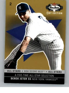 2003 Fleer Box Score #156 Derek Jeter AS (ref 145641) - Picture 1 of 2