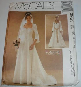 Vestido de novia medieval renacentista costuras de princesa disfraz patrón de costura 8-14 - Imagen 1 de 4