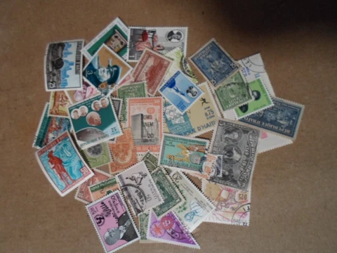 Collection lot 40 different stamps of Haiti Cover