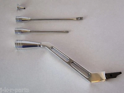 KIT DE INCLINACIÓN PELIGRO SEÑAL DE GIRO PALANCA DE CAMBIOS COLUMNA GM ALUMINIO PULIDO BILLET #6063/6062 Foto 1 de 4