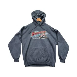Sudadera con Capucha Vintage Bloomington Speedway 2011 Divertida Carreras de Coches Invierno Para Hombres XL - Imagen 1 de 3