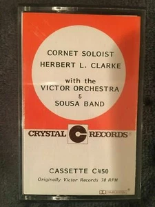 Cornet Soloist - Herbert L. Clarke - Cassette Tape W/ Case & Insert - Sousa Band - Picture 1 of 4