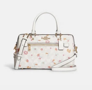 Cartera Coach C8615 Rowan Firma Lona Con Místico Estampado Floral ELIGE 1 - Imagen 1 de 6