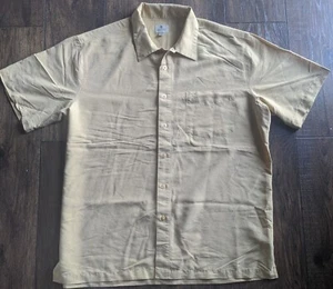 Solitude Herren Kurzarm Button Down Hemd weich gelb XL 100% Viskose sehr weich - Bild 1 von 9