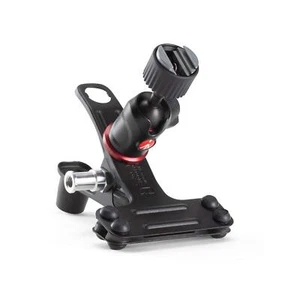 Manfrotto Federklemme mit Zubehörschuh und Kugelkopf Befestigung Stativ Klammer - Picture 1 of 8