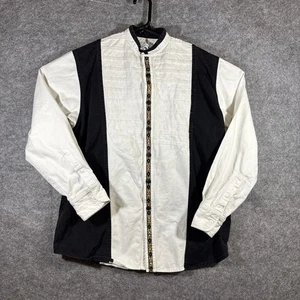 Vintage Double A Marken Hemd Herren Large Western Cowboy Band Kragen Gold Akzent - Bild 1 von 9