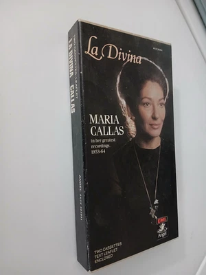 La Divina  MARIA CALLAS Greatest Recordings 1953 -64    TWO CASSETT "very nice" - Image 1 of 4