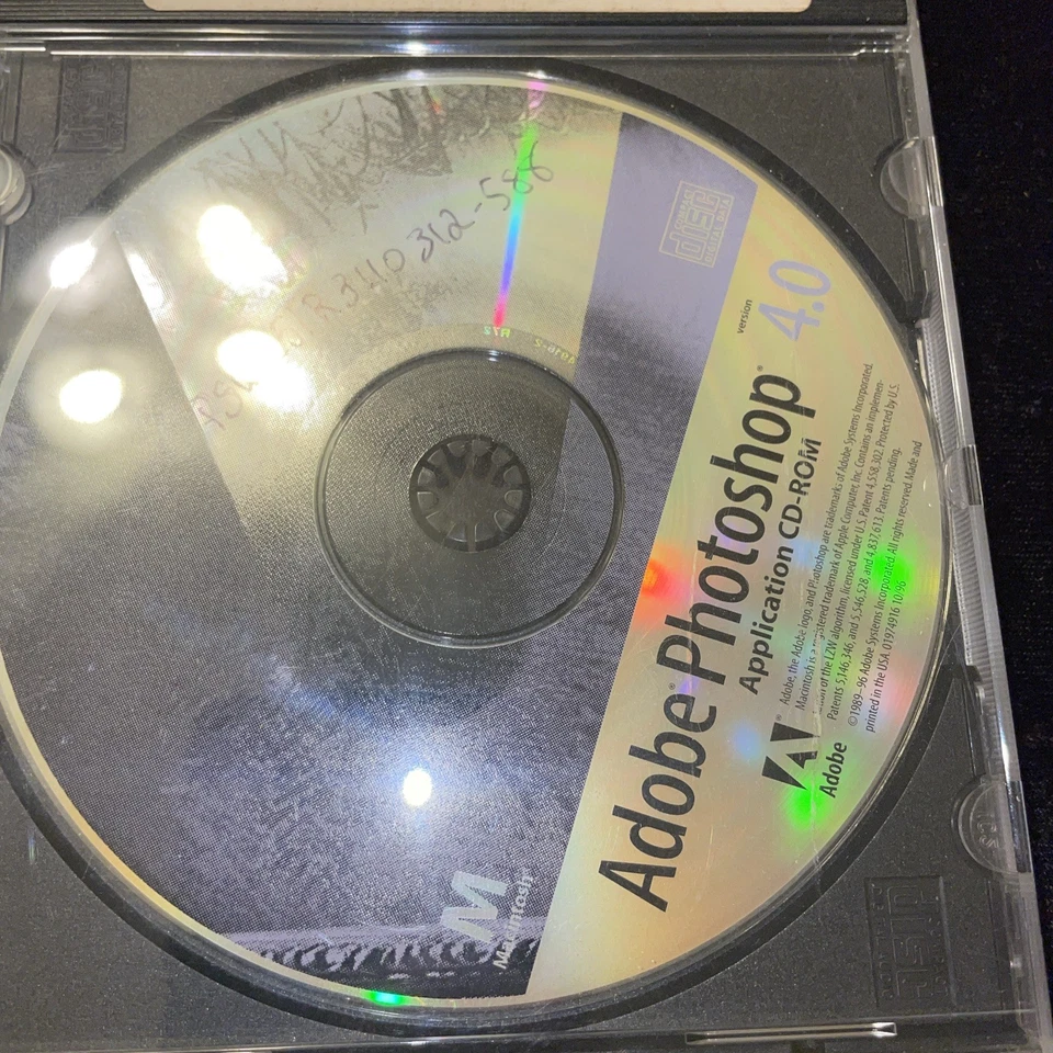 Adobe Photoshop 4.0 Macintosh Application CD-ROM Disc Apple Mac Computer - Image 1 of 1