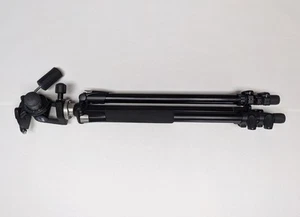 ☀️Manfrotto 055XB Tripod & 329RC4 3-Way Pan/Tilt Tripod Head☀️ - Picture 1 of 11