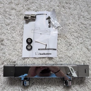 Bathstore Blade Thermostatic Touch Safe Mixer One Outlet Chrome - Picture 1 of 7
