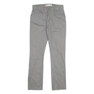 LEVI'S Jungen Baumwollmischung Grau Slim Straight Hose W28 L30 Freizeitkleidung - Bild 1 von 6