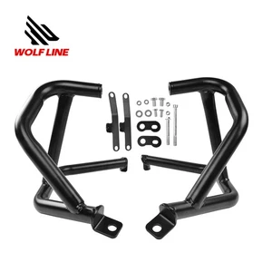 Motorrad Motorschutz Crash Bar für Kawasaki Ninja 500 400 250 2018-2025 Schwarz - Picture 1 of 13