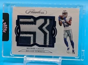Michael Gallup 2018 Flawless Rookie Patch /10 Dallas Cowboys RC #RP-MG - Bild 1 von 2