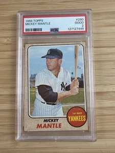 1968 Topps Mickey Mantle No 280 PSA 2 - Bild 1 von 2