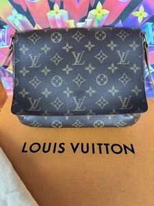 LOUIS VUITTON MUSETTE TANGO SHORT SHOULDER BAG PURSE MONOGRAMMED CROSSBODY - Picture 1 of 12