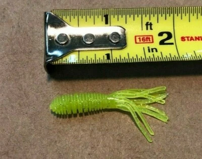 1.5 英寸 Crappie Ringer 50 包,可选颜色,1.75 英寸夹具,环形鱼饵,美国 — 第 1/3 张图片