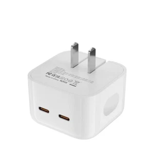 Dual USB C Wall Charger 35W USBC Folding US Plug UK Plug PD Folding Charger - Zdjęcie 1 z 9