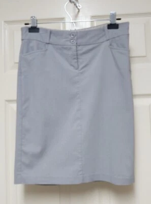 木瓜裙灰色弹力青少年 L 码 — 第 1/4 张图片