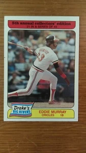 1985 Drakes Baseball #21 Eddie Murray EX-NR MT - Picture 1 of 2