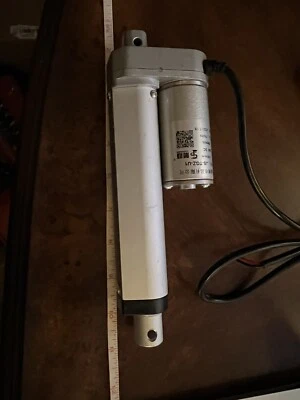 8.6 inch 24V DC Stroke Linear Actuator 750N 168 Pound Max Lift 2" Silver - Image 1 of 2