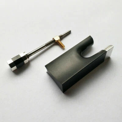 4/4 Silver Fitting Ebony Frog Violin Bow Ebony Wood Slide w/ Screw Button - Image 1 of 3