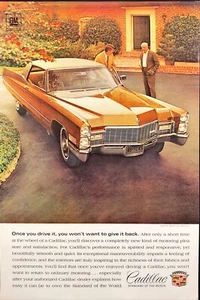 1968 Cadillac Motor Car Division Vintage Print Ad - Picture 1 of 5