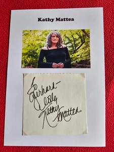 Kathy Mattea (Country)- Wunderschönes Originalautogramm DIN-A-4 - Bild 1 von 1