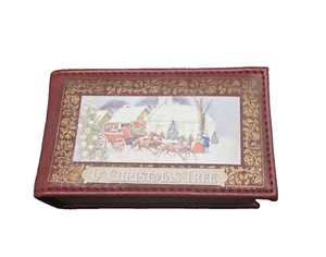 Vtg "O Christmas Tree" Wind Up Music Box Book Christmas Diorama Rotating VIDEO - Picture 1 of 11