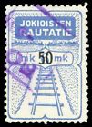 Finlandia Znaczek kolejowy - Jokioisten / Jokkis Railway - 1930/63 Wydanie - 50/6 Mk