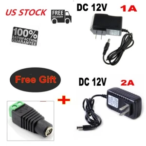 DC 12V 1/2/3A Power Supply Adapter Transformer For ecurity Camera CCTV LED Strip - Picture 1 of 15