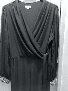 Jumpsuit Monsoon Größe 22 schwarz transparente Arme & Schmuckbündchen - Bild 1 von 8