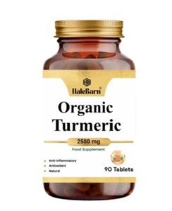 Curcumina de cúrcuma orgánica 600 mg - 90 cápsulas de alta resistencia - Imagen 1 de 3