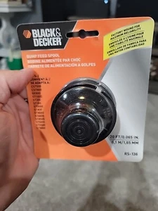 Black & Decker Bump Feed Spool RS-136 20ft / 0.065" Trimmer String Line- New - Picture 1 of 6