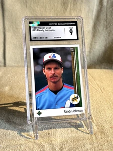 1989 Upper Deck - #25 Randy Johnson (RC) CGC 9 Mint - Picture 1 of 2