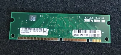 HP 8MB PC100 Printer RAM  A3865-60001 C7842AX  8MB PC100 100 Pin Simm - Image 1 of 2
