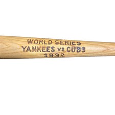 New York Yankees Vs Chicago Cubs 1932 World Series Souvenir Mini Bat ￼