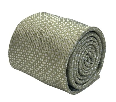 Frederick Thomas gold classic business geometric design men-s office tie - Imagem 1 de 4