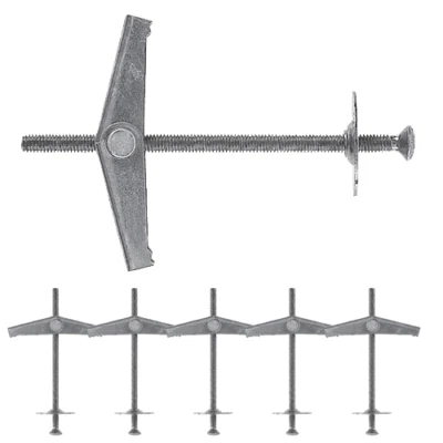 Tasselli farfalla 6 pezzi ancorina vite M6 fissaggio soffitto muro parete ancore - Immagine 1 di 2