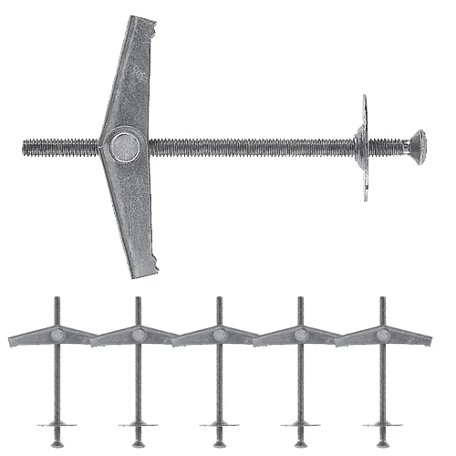 Tasselli farfalla 6 pezzi ancorina vite M6 fissaggio soffitto muro parete ancore - Immagine 1 di 2