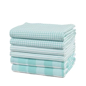 6PC 18" x 28" Kitchen Towel Set, Absorbent & Durable Cotton Dish Towels for D... - Picture 1 of 4