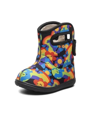Bogs Outdoor Boots Girls Baby Rainbow Planet WP Black Multi 73413I - Image 1 of 4