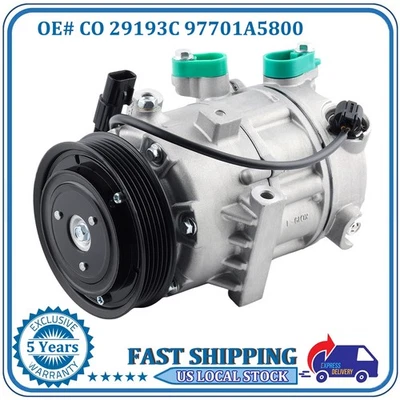 AC A/C Compressor For Kia Forte/Soul & Hyundai Elantra 1.8L 2.0L 2014 2015-2019. Foto 1 de 4