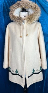 Hudson Bay Wool Parka Hooded Primitive Native American Vintage Inuit Free Ship - Picture 1 of 10