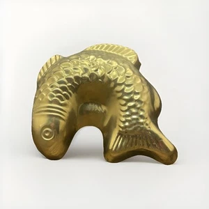 Vtg B M Douro Fish Korea Brass + Coated Metal Mold Wall Decor - Picture 1 of 6