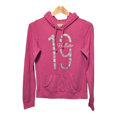 Hollister Pullover Sudadera con Capucha Mujer Talla Mediana Rosa Preppy Grunge Foto 1 de 4