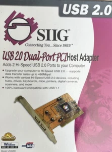 SIIG USB 2.0 dual port PCI host adapter - Picture 1 of 2