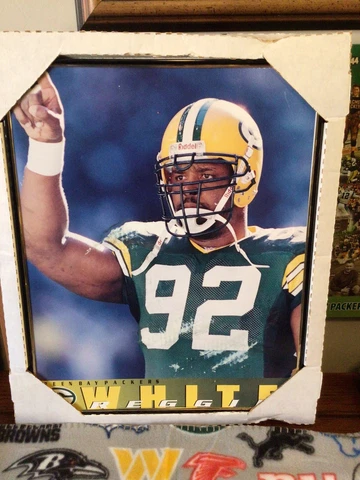 REGGIE WHITE MINISTER OF DEFENSE 16 by 20 FRAMED POSTER ,FR 1996 era Cover