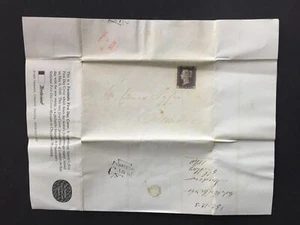 GB UK ONE PENNY NEGRO FDC FACSÍMIL REIMPRESIÓN FAUX xc26 - Imagen 1 de 7
